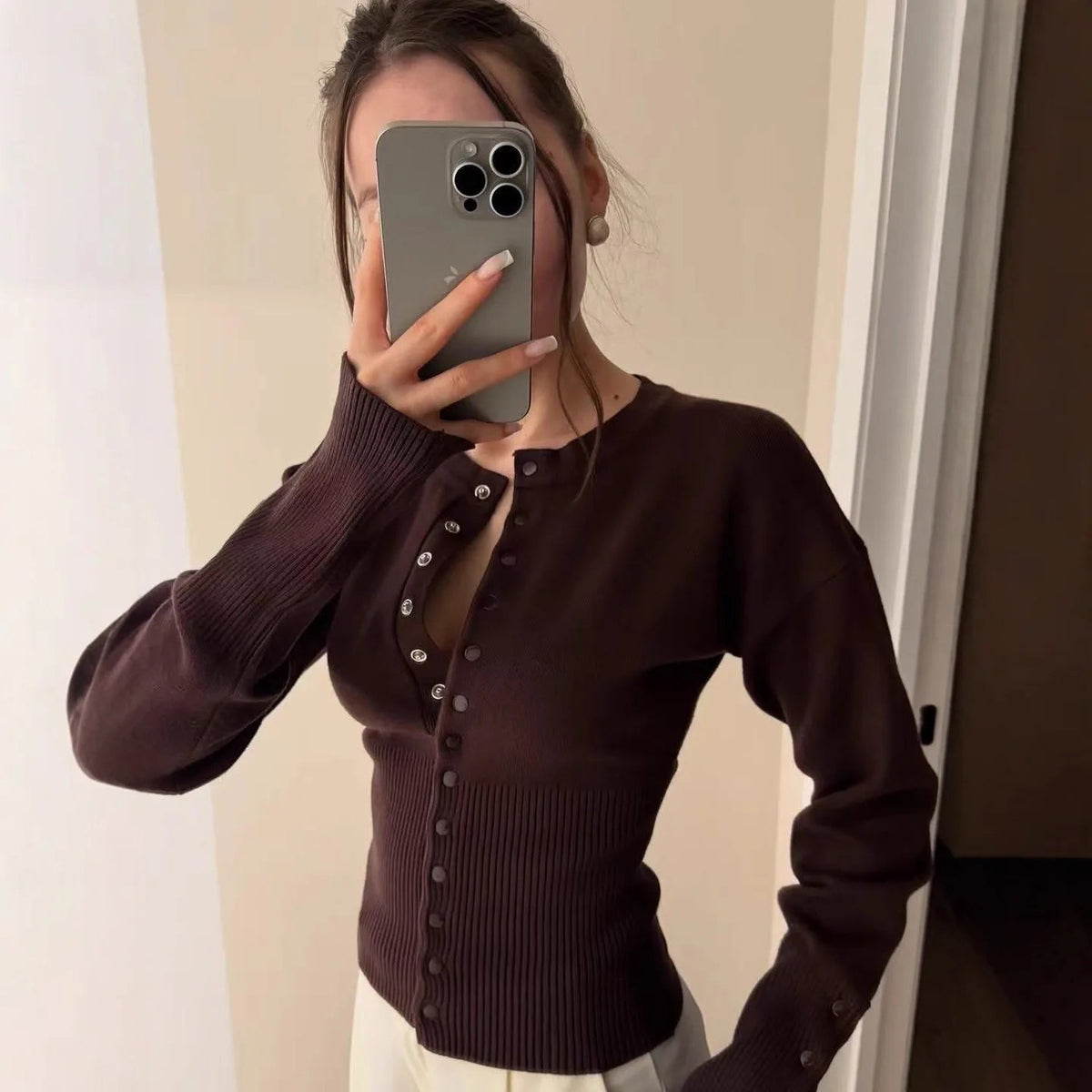 Sidonie - Women's Slim-Fit Sweater - photo 3