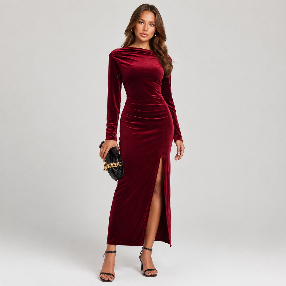 Tilda - Women's Fitted Maxi Dress - photo 1