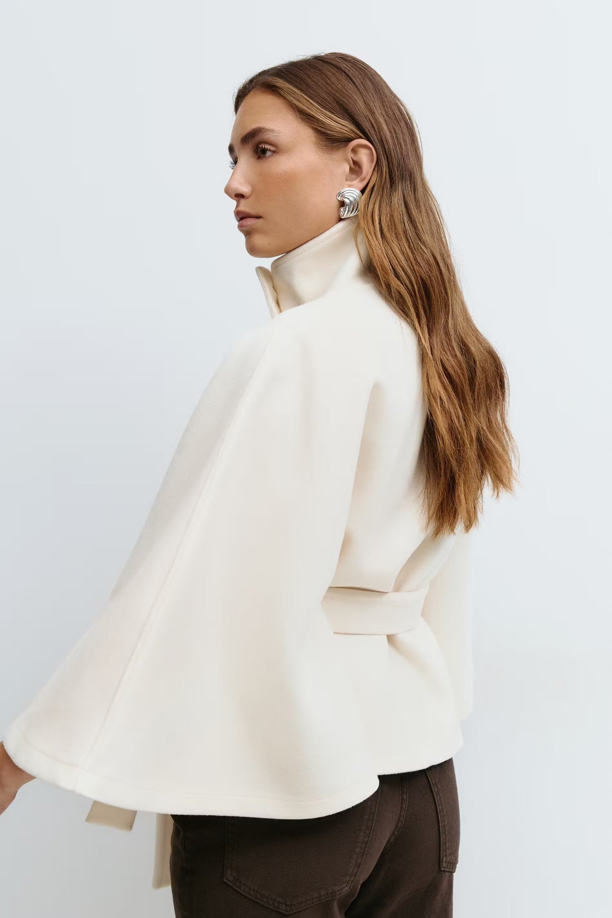 Zara - Women's Cape Coat - photo 3