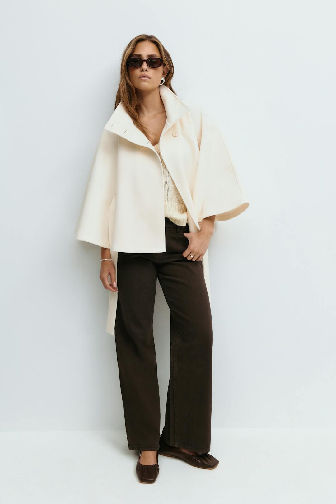 Zara - Women's Cape Coat - photo 4