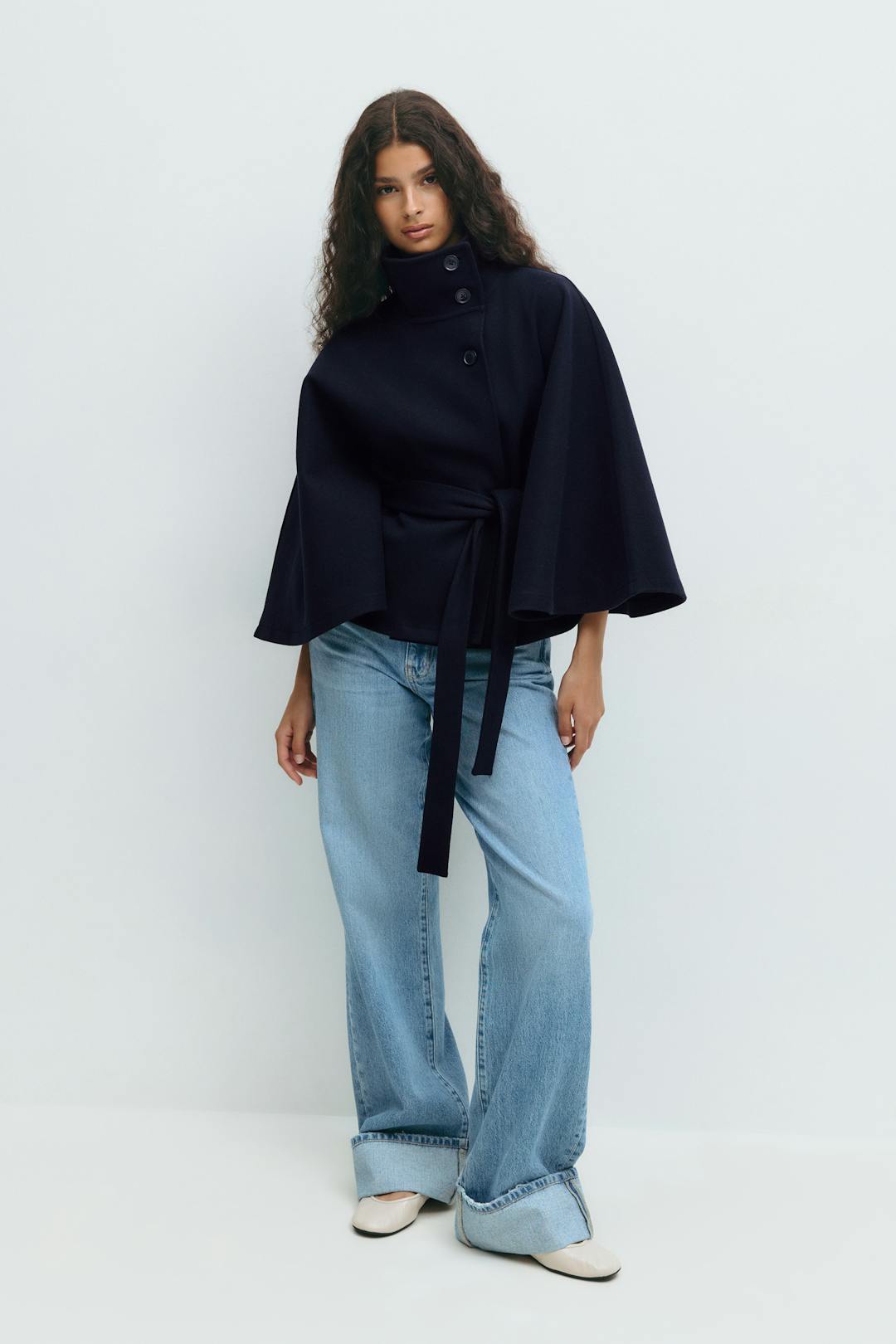 Zara - Women's Cape Coat - photo 7