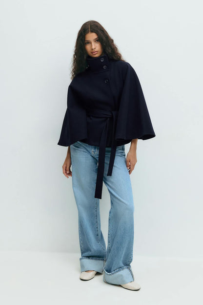 Zara - Women's Cape Coat - photo 7