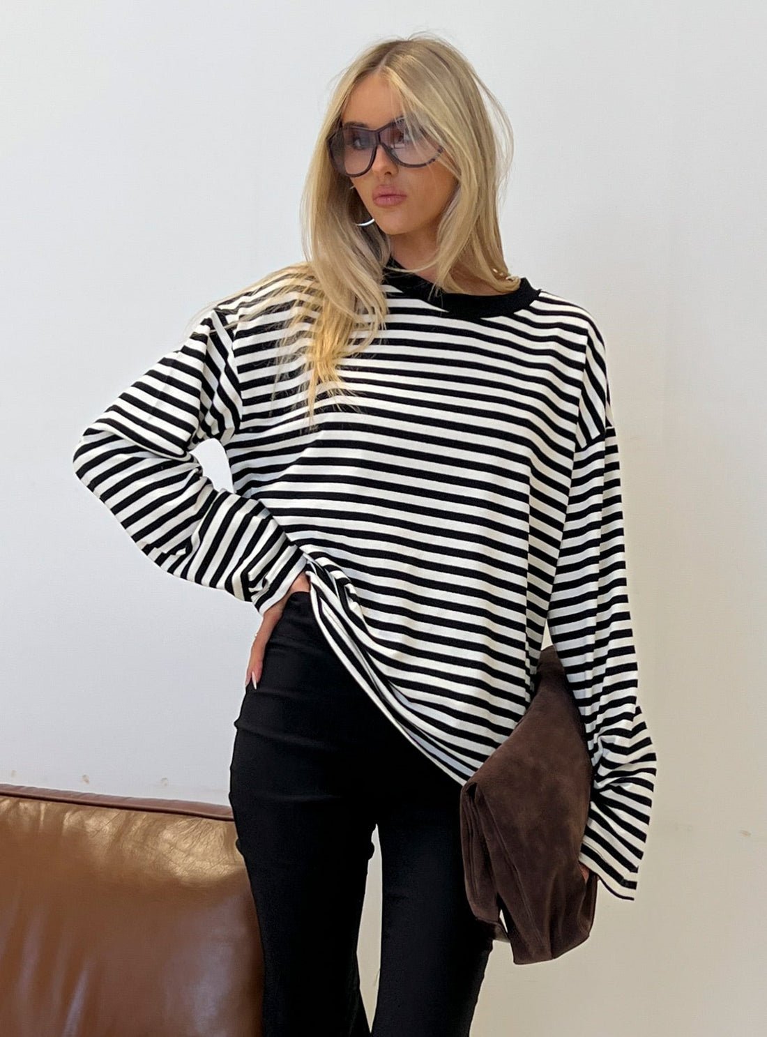 Delphine - Women's Relaxed Knit Sweater - photo 3