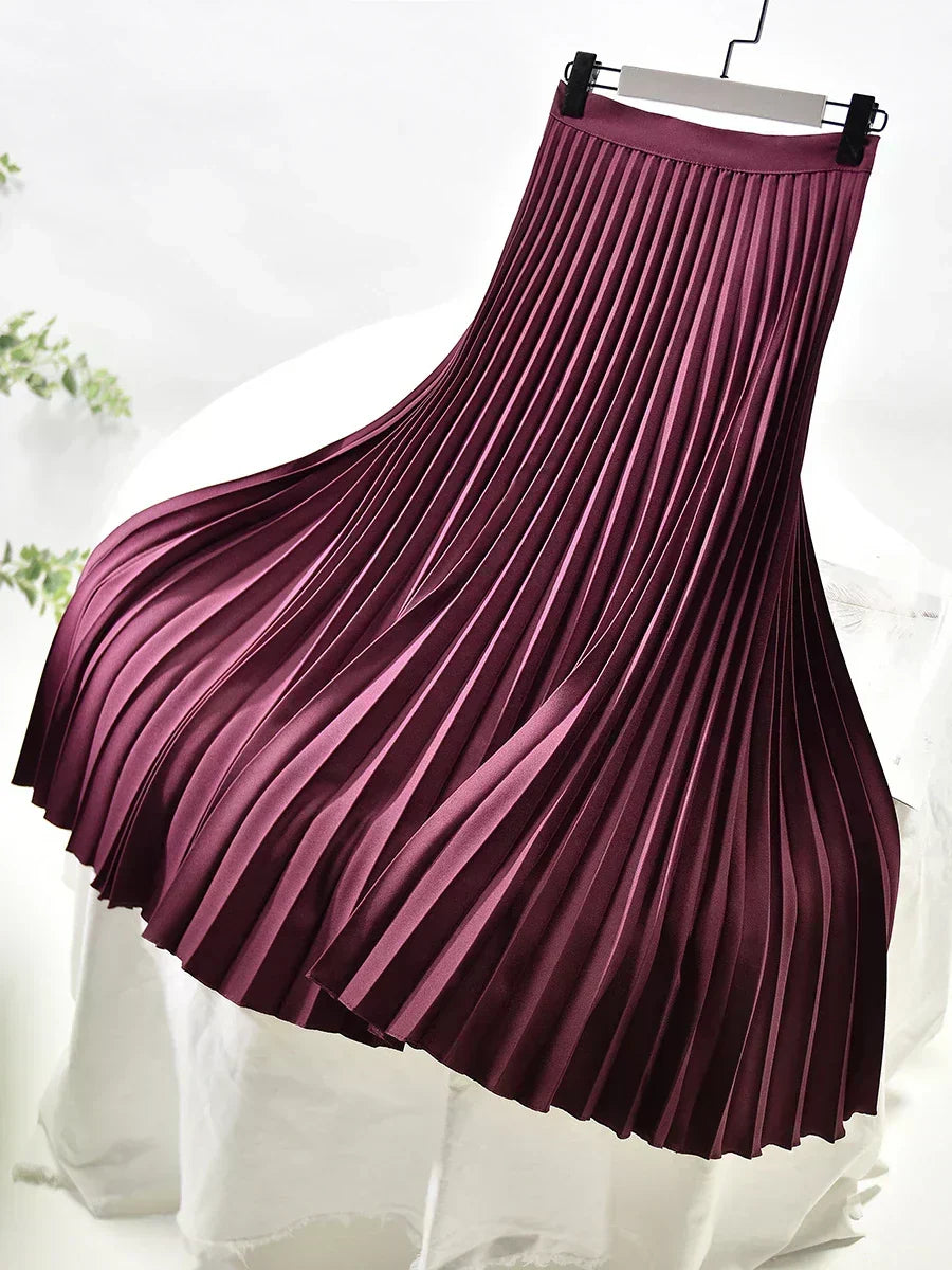 Fenna - Women's Pleated Midi Skirt - photo 9
