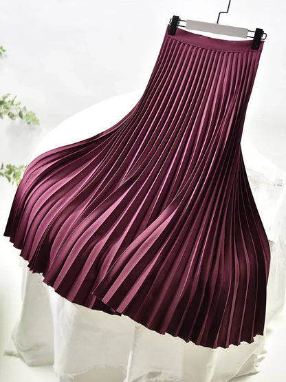 Fenna - Women's Pleated Midi Skirt - photo 9