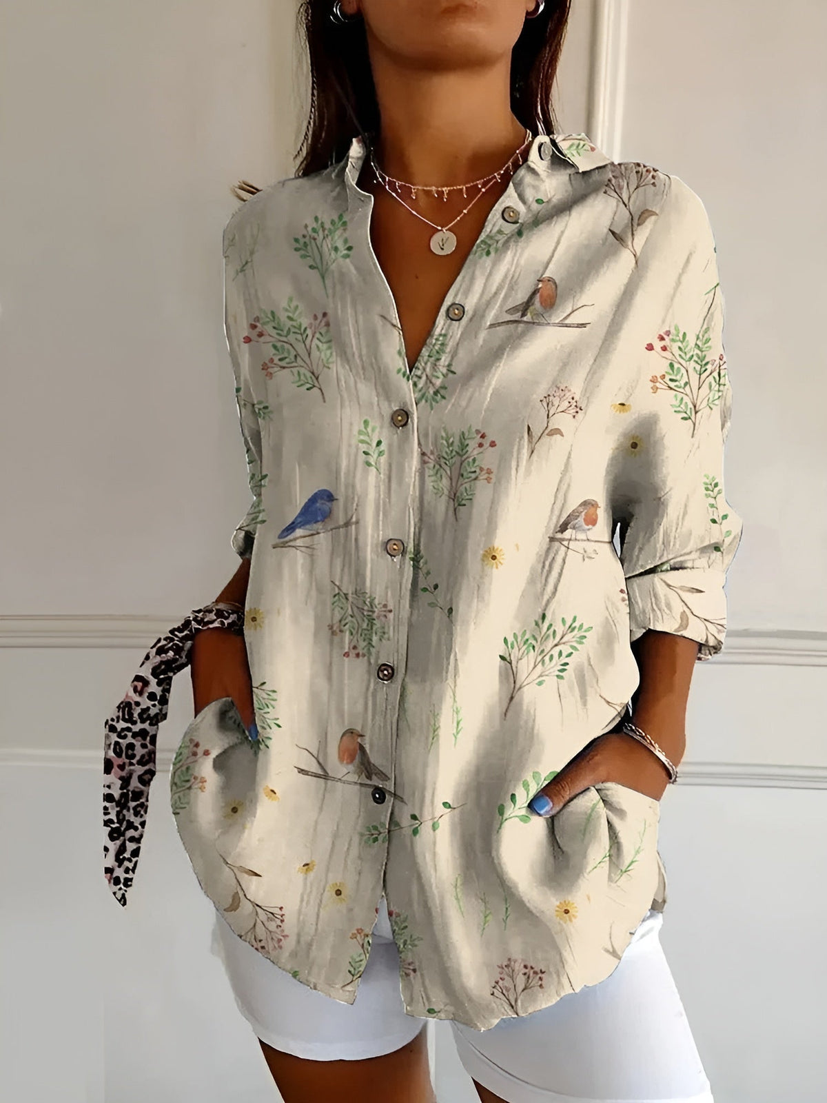 Genevieve - Women's Floral Breeze Top - photo 4