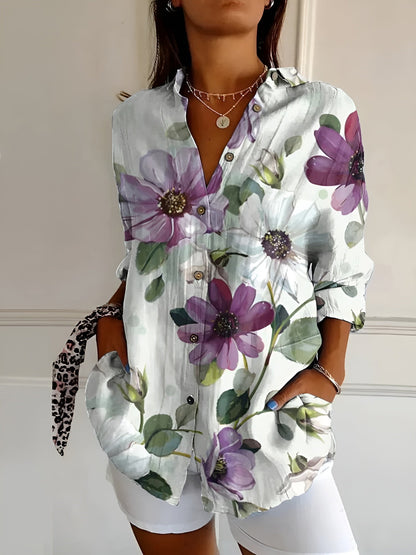 Genevieve - Women's Floral Breeze Top - photo 7