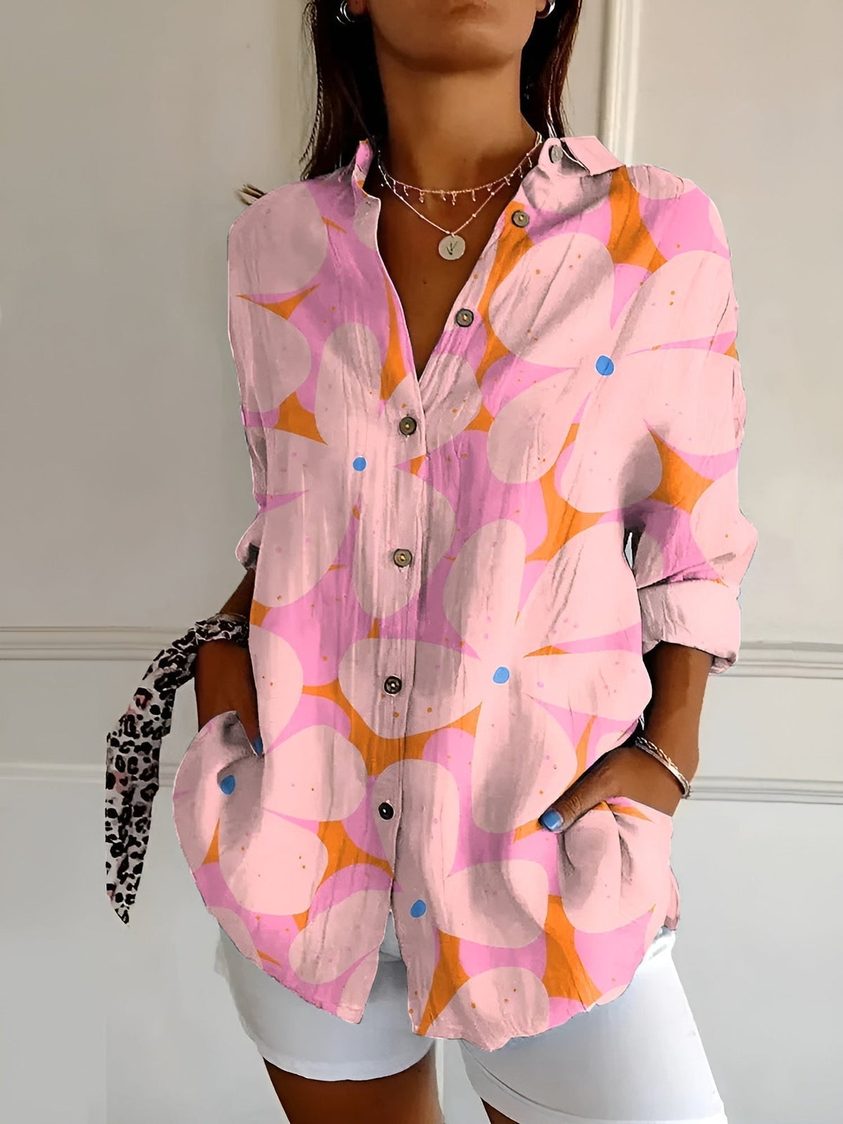 Genevieve - Women's Floral Breeze Top - photo 5