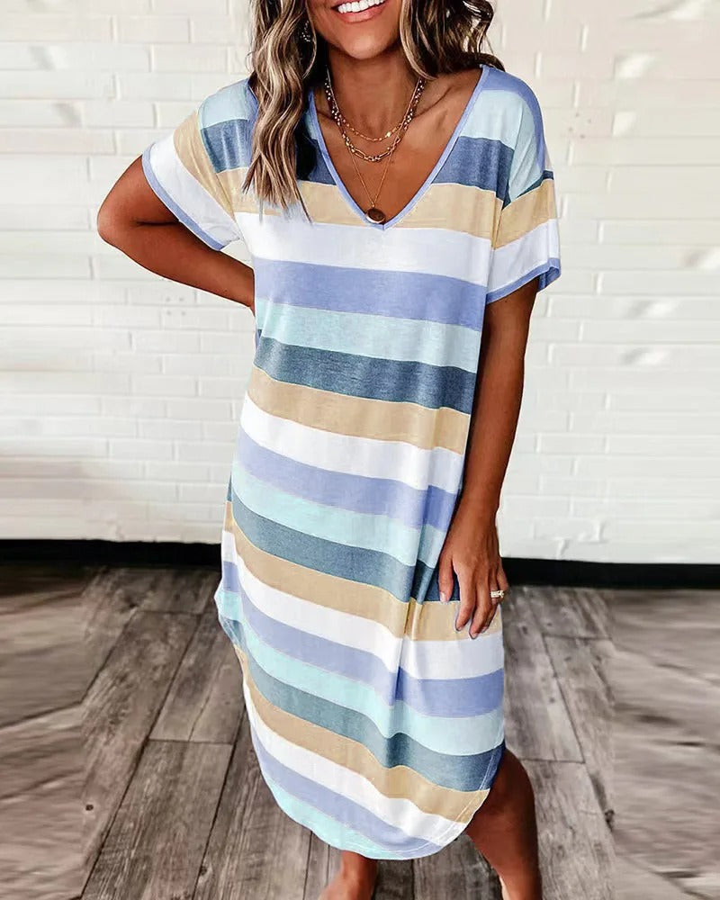 Mila - Women's Striped Summer Dress - photo 1