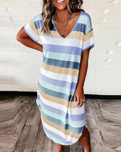 Mila - Women's Striped Summer Dress - photo 2