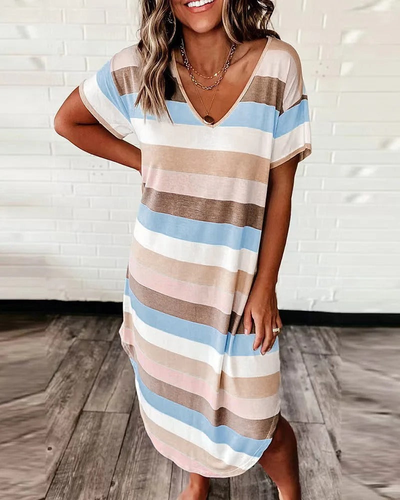 Mila - Women's Striped Summer Dress - photo 3