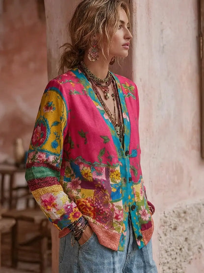 Oriane - Women's Floral Sweater - photo 2