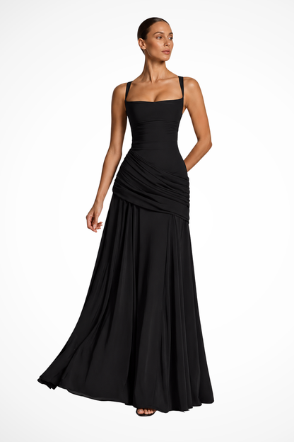 Agnes - Women's Square Neckline Maxi Dress - photo 1