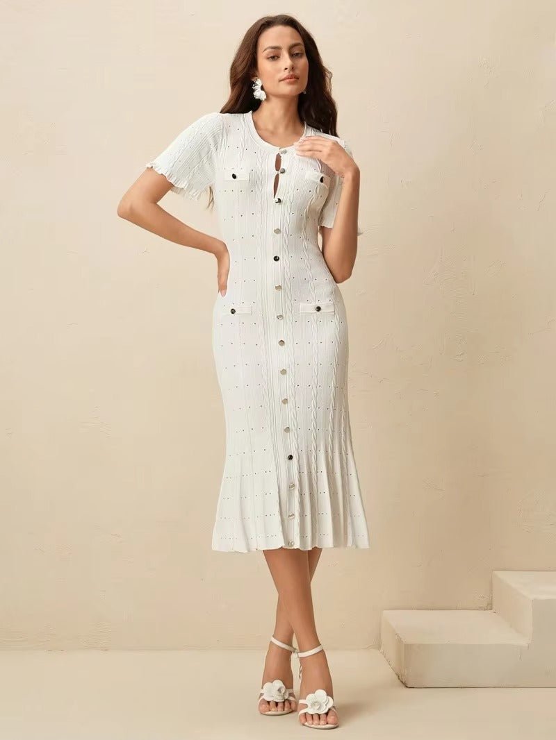 Zora - Women's Midi Knit Dress - photo 6