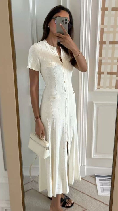 Zora - Women's Midi Knit Dress - photo 7