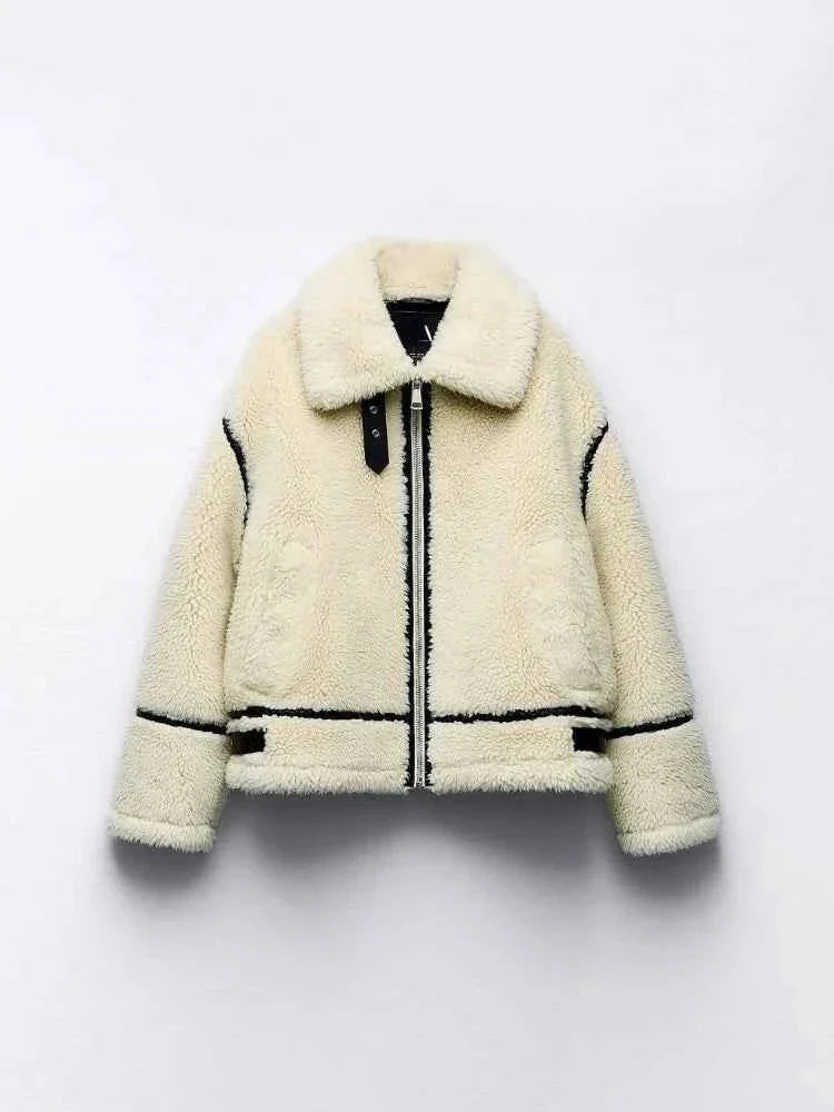Amberly - Women's Oversized Fleece Jacket - photo 1