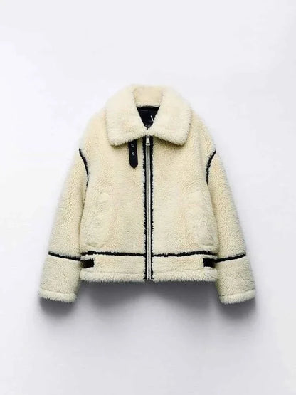Amberly - Women's Oversized Fleece Jacket - photo 1