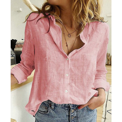 Rosalie - Women's Linen Work Top - photo 4