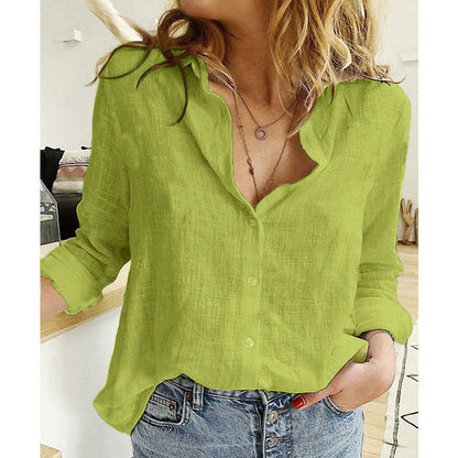 Rosalie - Women's Linen Work Top - photo 11