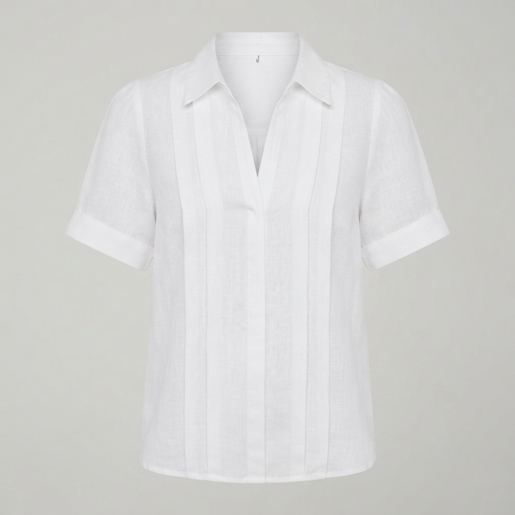 Rosalie - Women's Pleated Linen Dress - photo 2