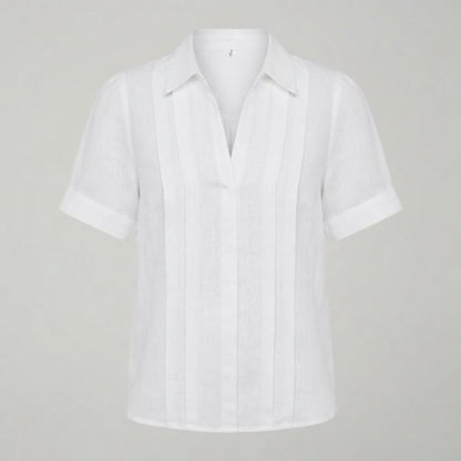 Rosalie - Women's Pleated Linen Dress - photo 2