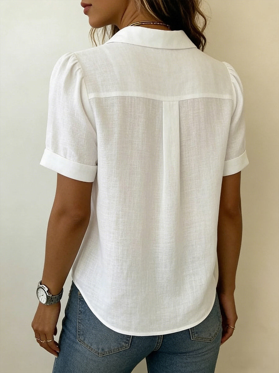 Rosalie - Women's Pleated Linen Dress - photo 4