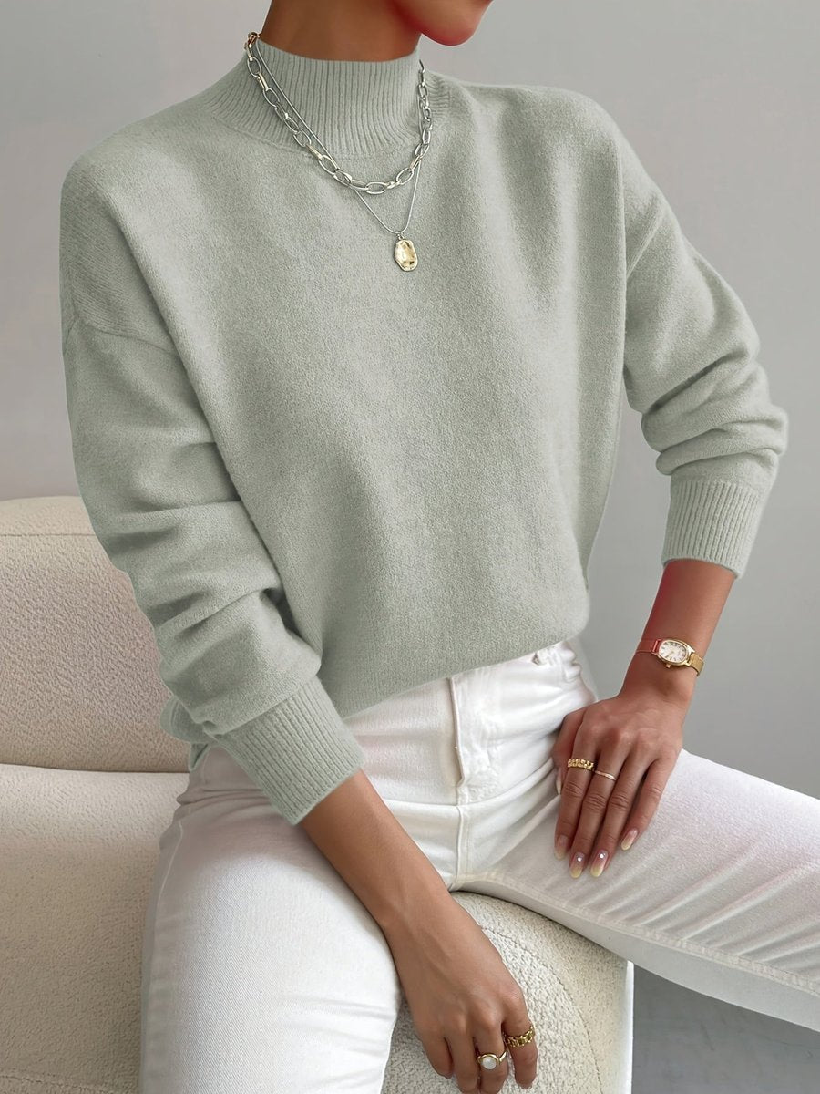 Ysolde - Women's Mock Relaxed-Fit Sweater - photo 1