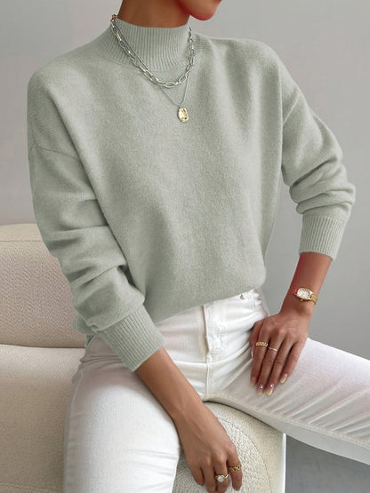 Ysolde - Women's Mock Relaxed-Fit Sweater - photo 1
