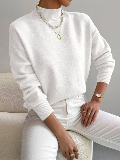 Ysolde - Women's Mock Relaxed-Fit Sweater - photo 2