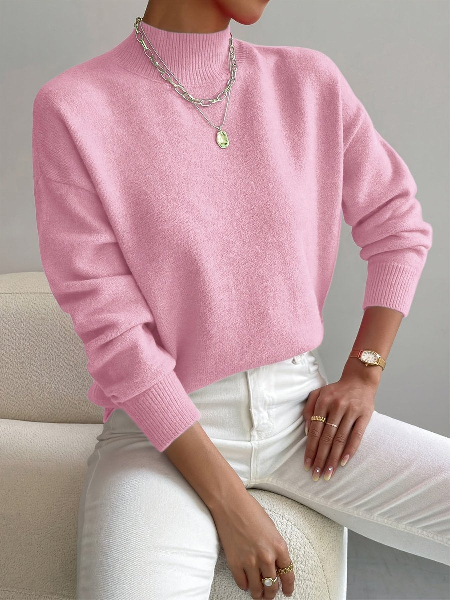 Ysolde - Women's Mock Relaxed-Fit Sweater - photo 3