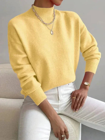 Ysolde - Women's Mock Relaxed-Fit Sweater - photo 4