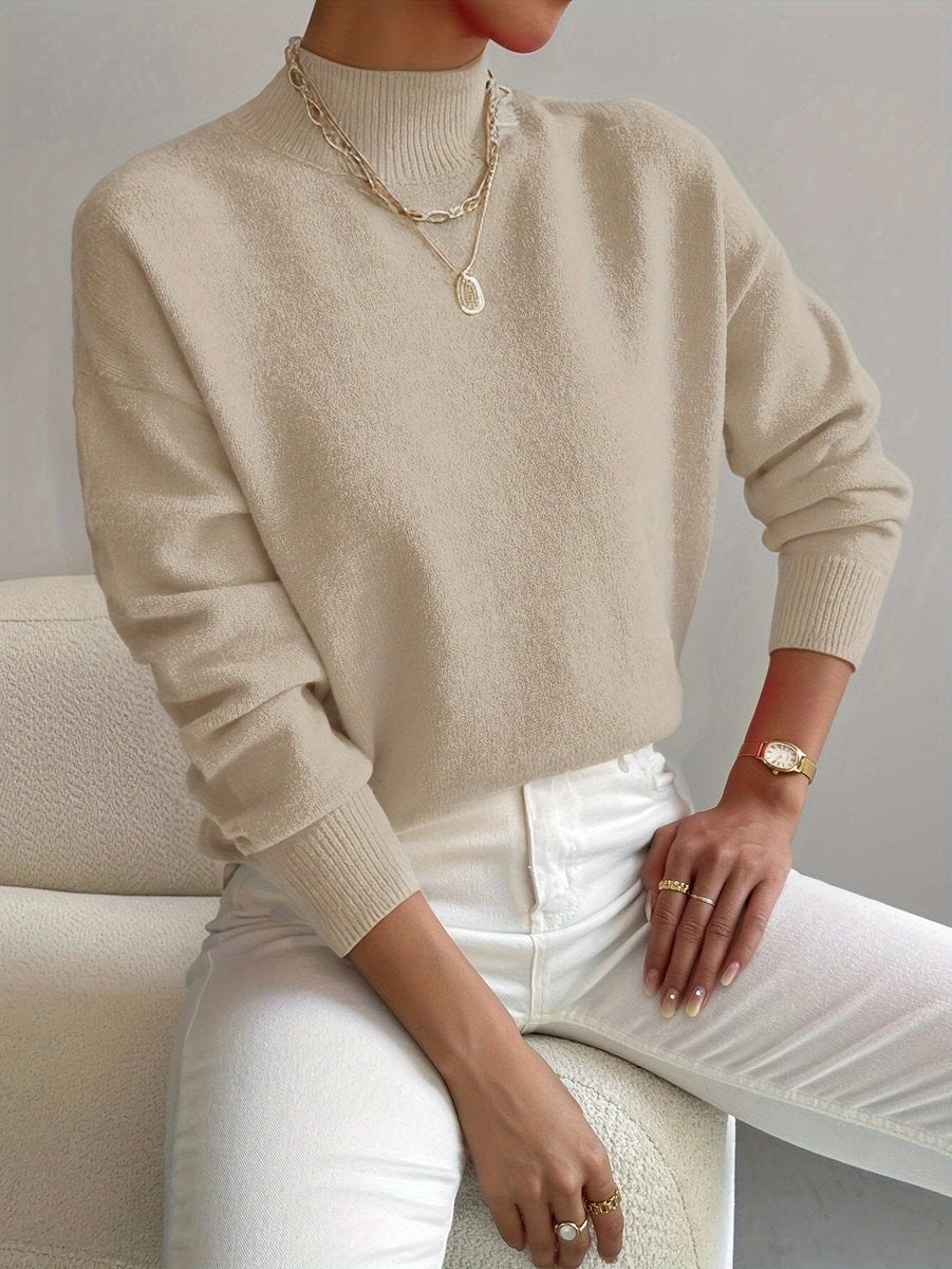 Ysolde - Women's Mock Relaxed-Fit Sweater - photo 5