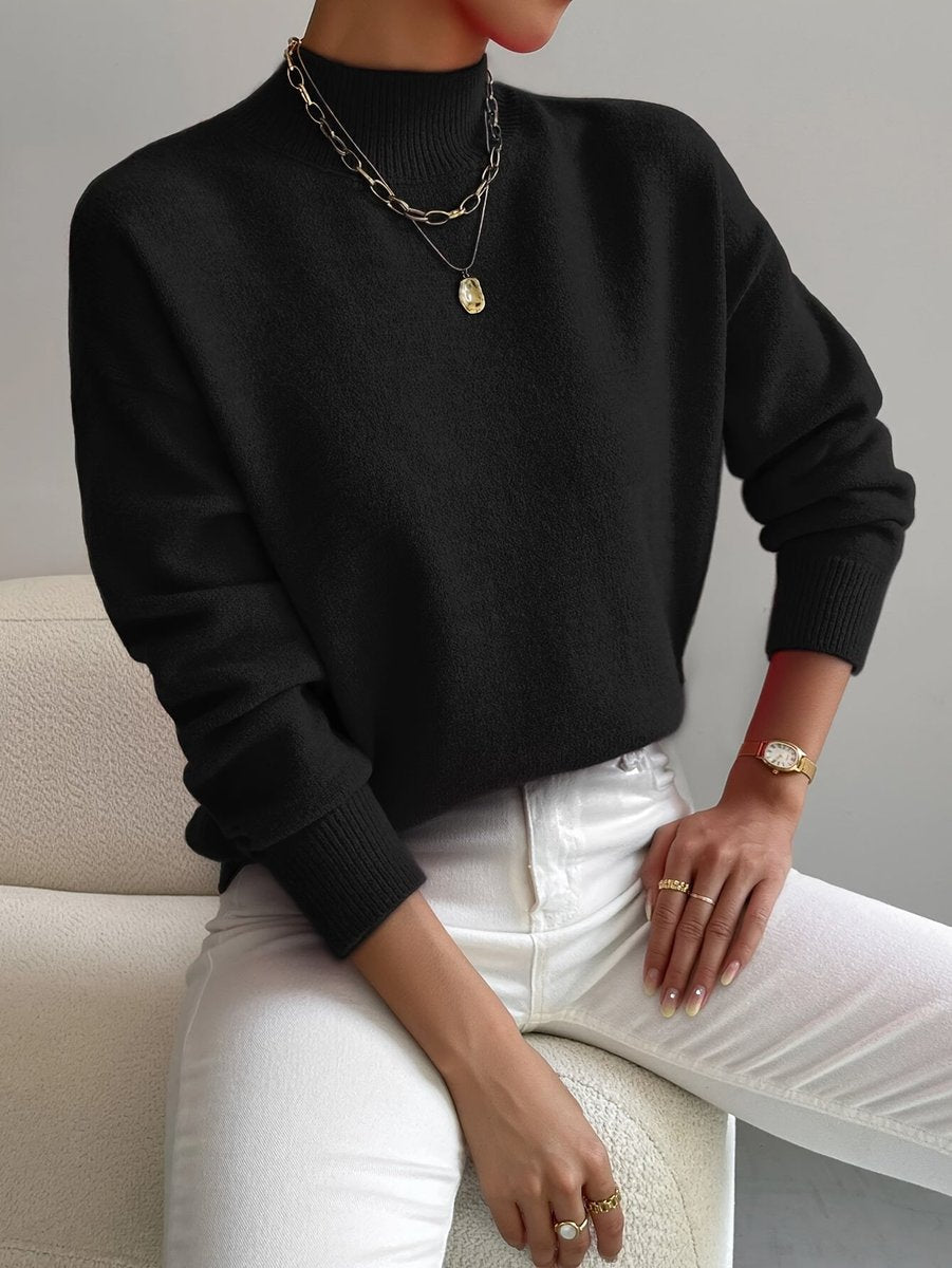 Ysolde - Women's Mock Relaxed-Fit Sweater - photo 6