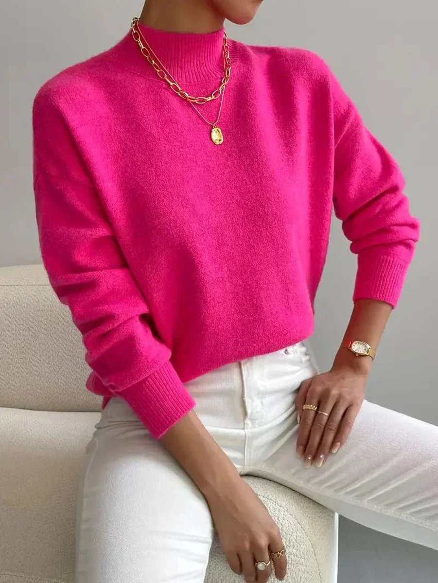 Ysolde - Women's Mock Relaxed-Fit Sweater - photo 7