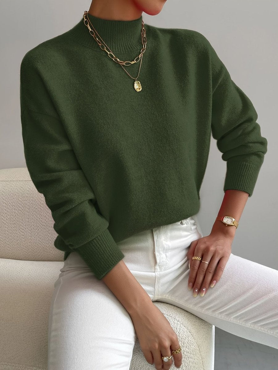Ysolde - Women's Mock Relaxed-Fit Sweater - photo 8