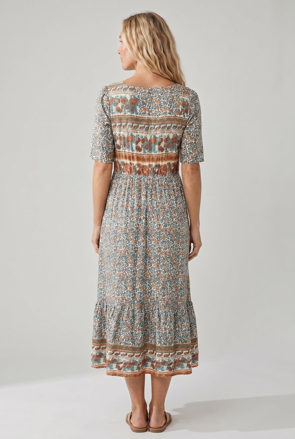 Thea - Women's Midi Boho Dress - photo 4
