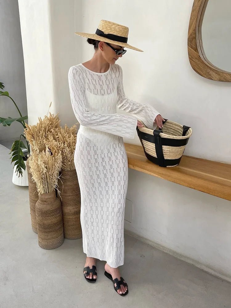 Veerle - Women's Midi Backless Dress - photo 1