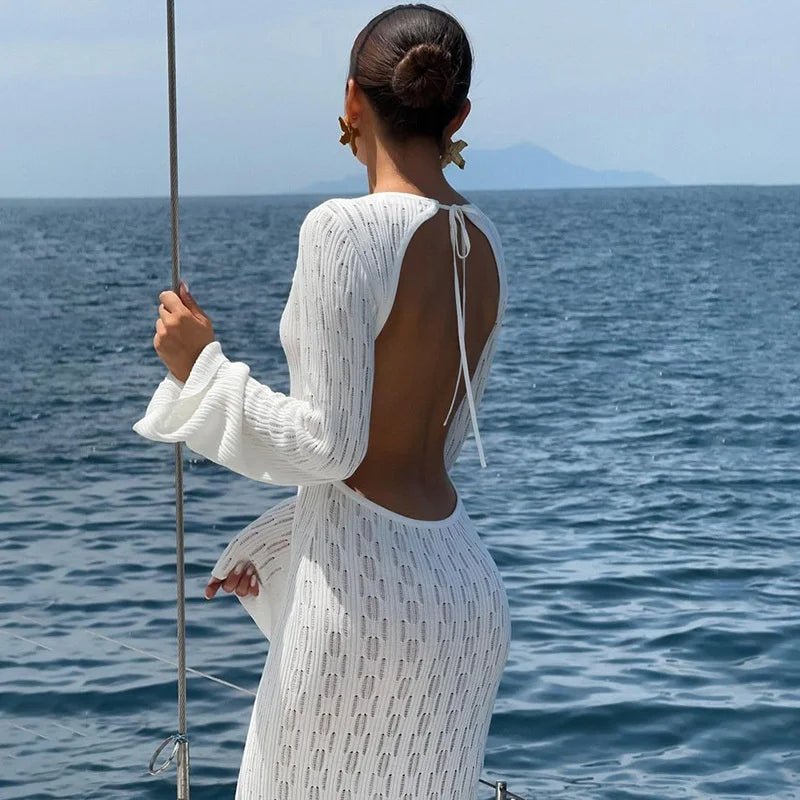 Veerle - Women's Midi Backless Dress - photo 5