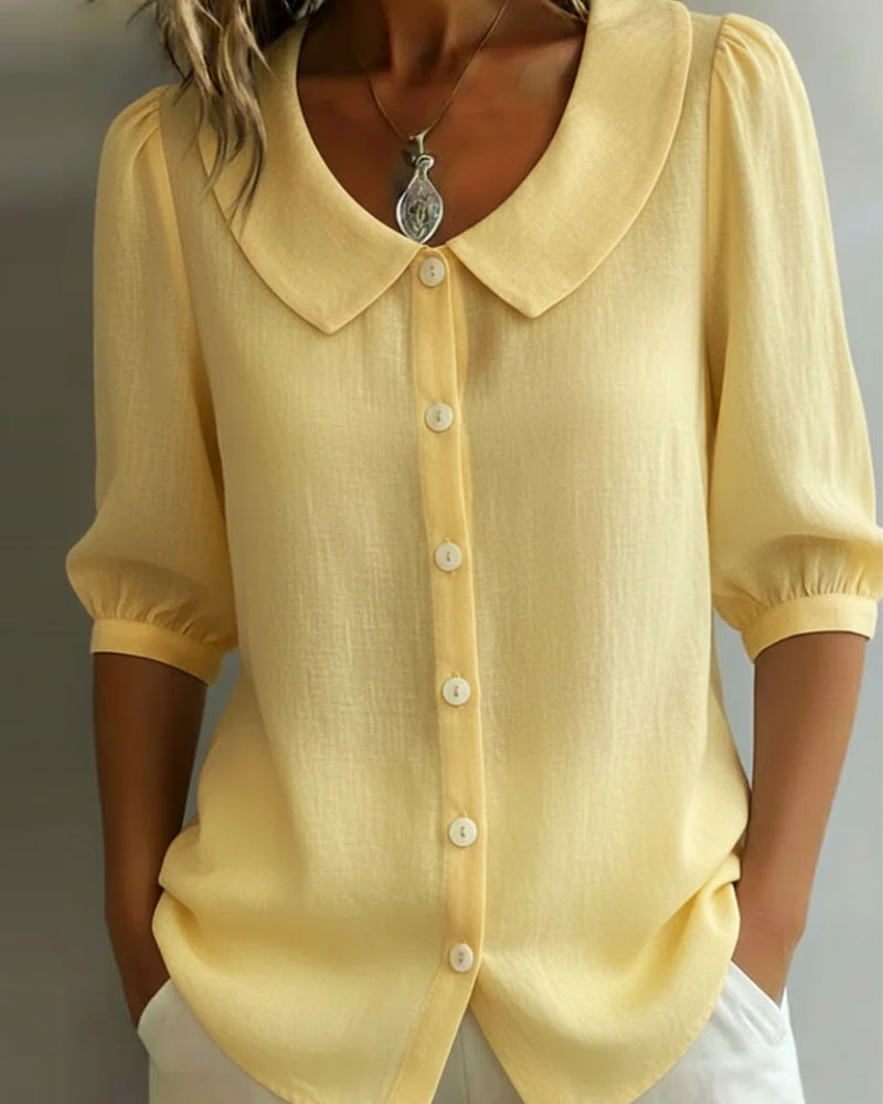 Odette - Women's Relaxed Peter Blouse - photo 2