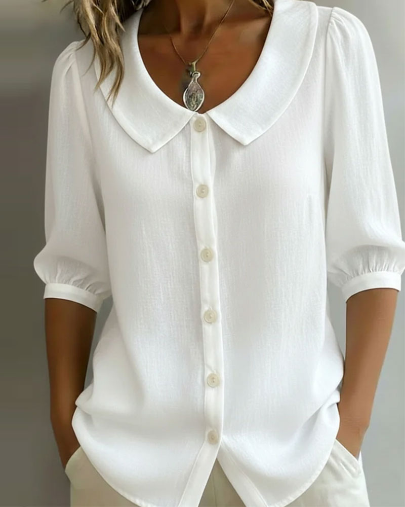 Odette - Women's Relaxed Peter Blouse - photo 3