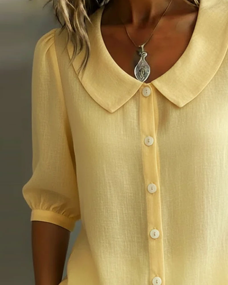 Odette - Women's Relaxed Peter Blouse - photo 6