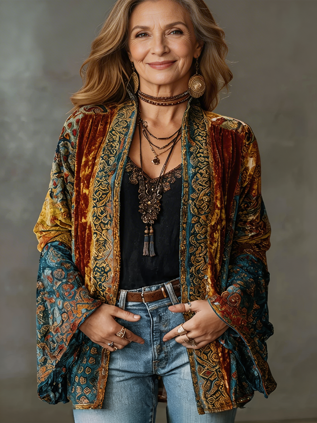 Verity - Women's Relaxed Bohemian Cardigan - photo 1