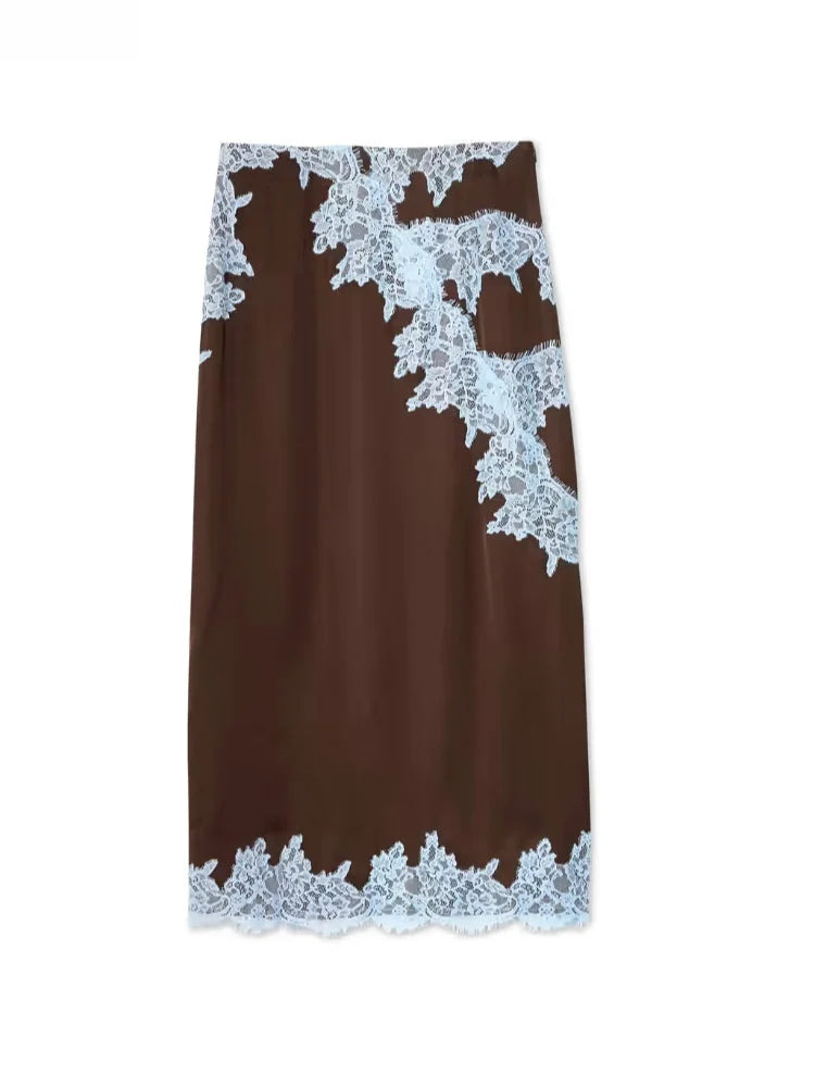 Primrose - Women's Lace Panel Dress - photo 9