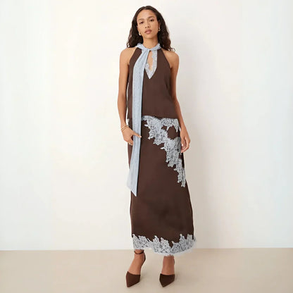 Primrose - Women's Lace Panel Dress - photo 1