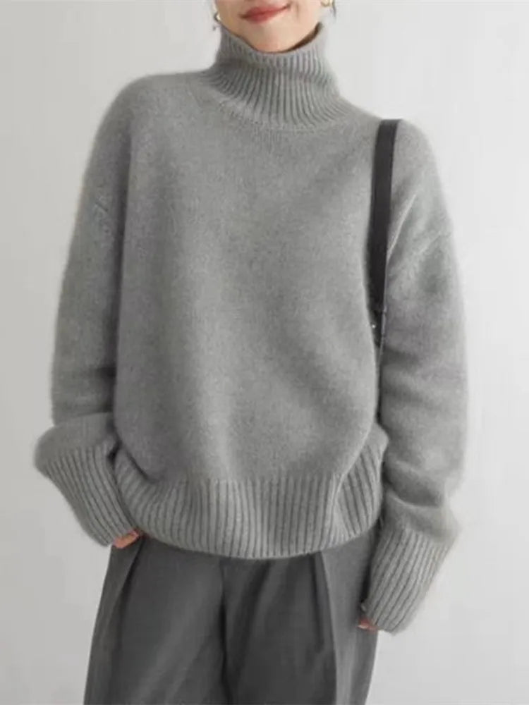 Rosalind - Women's Cashmere Long Jumper - photo 4