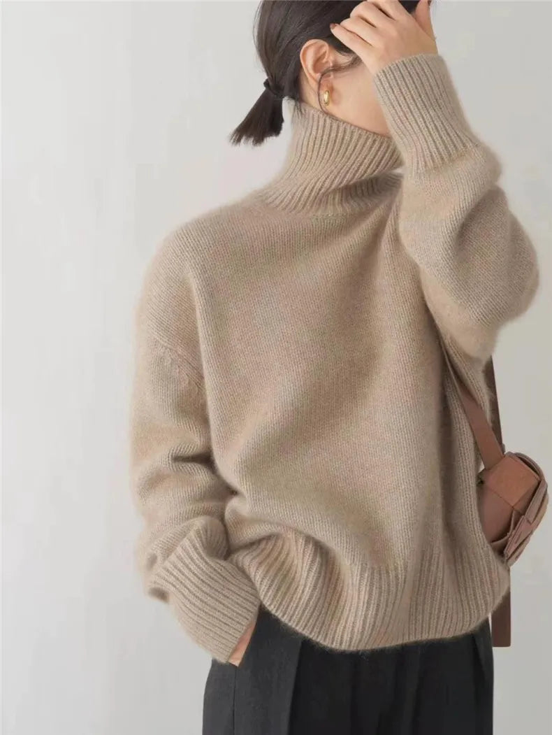 Rosalind - Women's Cashmere Long Jumper - photo 6