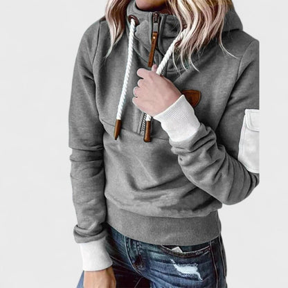 Delia - Women's Relaxed Half-Zip Sweater - photo 5