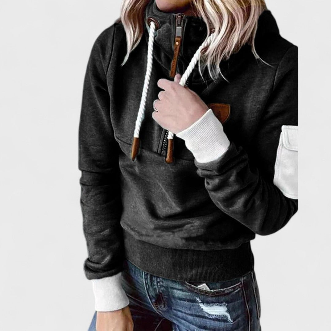 Delia - Women's Relaxed Half-Zip Sweater - photo 7