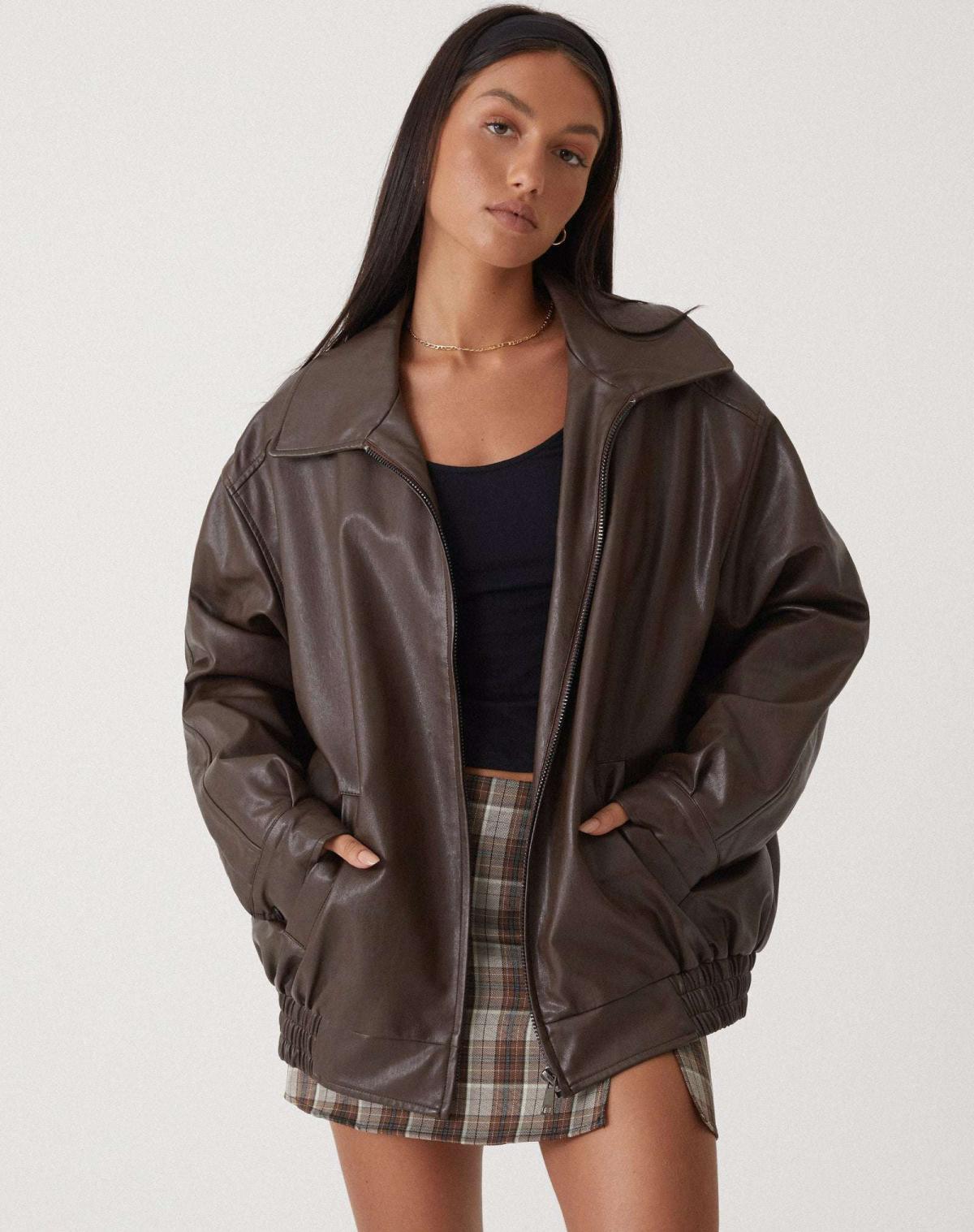 Lorelei - Women's Pockets Leather Jacket