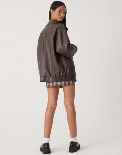 Lorelei - Women's Pockets Leather Jacket